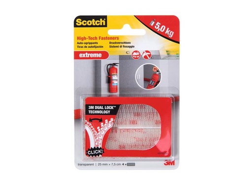 [90285257 1532542] Scotch Klettbandverschluss Extreme, 25 mm x 75 mm, Transparent