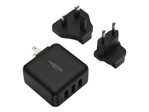 [90285412 1538055] Ansmann USB-Wandladegerät Travel Charger TC315 3x USB-A, 15 W