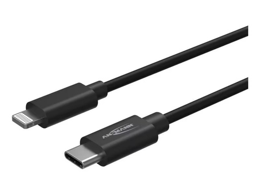 [90285482 1538047] Ansmann USB 2.0-Kabel für iPhone, iPad, USB C - Lightning 1.2 m