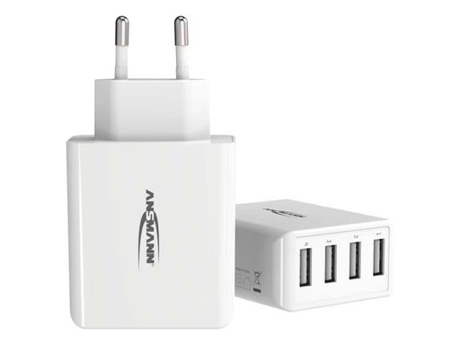 [90285528 1538053] Ansmann USB-Wandladegerät Home Charger HC430, 4x USB, 30 W, Weiss