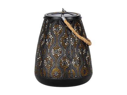 [90285535 1533560] EGLO Leuchten Laterne Solar, 22 cm, Gold/Schwarz