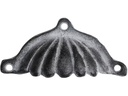 Chic Antique Möbelgriff mit Rillen 5 x 12 cm, antik Grau