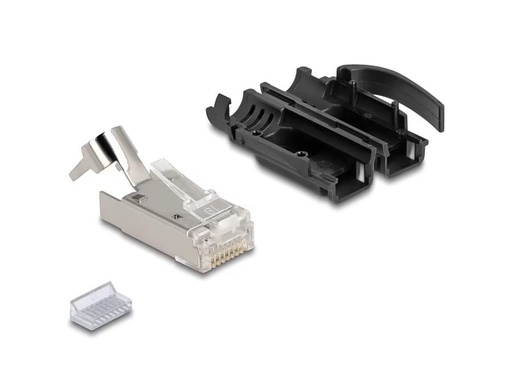 [90286062 1538565] Delock Stecker RJ45, S/FTP, Cat.6A 25 Stück, Schwarz