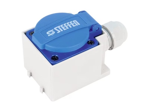 [90286172 1537366] STEFFEN AP-Steckdose T23, IP20, Blau