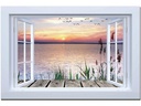 Dameco LED Wandleuchte Bild Fenster auf Steg