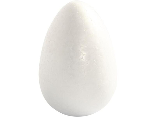 [90004808 701411] Creativ Company Styropor Ei 12 cm Weiss, 5 Stück