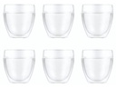 Bodum Thermobecher Pavina Outdoor 250 ml, 6 Stück, Transparent