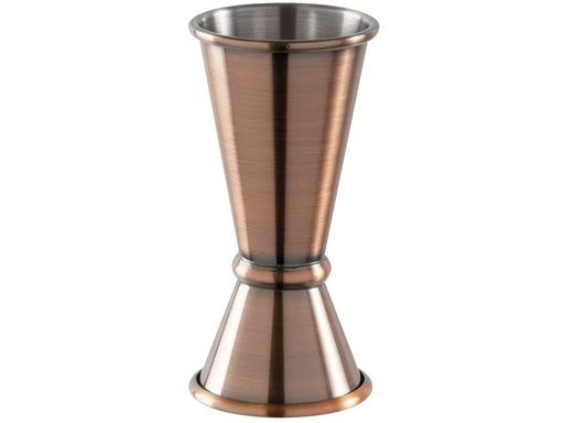 [90286808 1529546] Paderno Cocktail-Doppelmass 40/20 ml, Braun/Kupfer