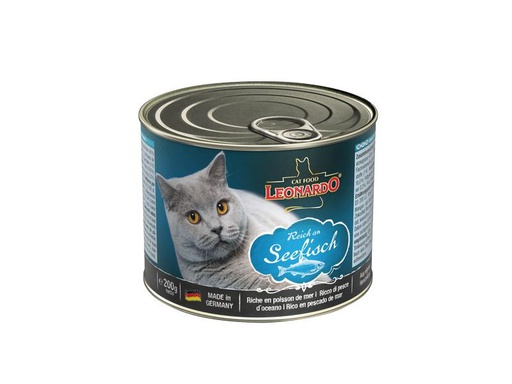 [90286884 1530982] Leonardo Cat Food Nassfutter Seefisch, 200 g