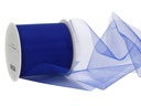 Spyk Geschenkband Torino Tulle 100 mm x 50 m, Blau