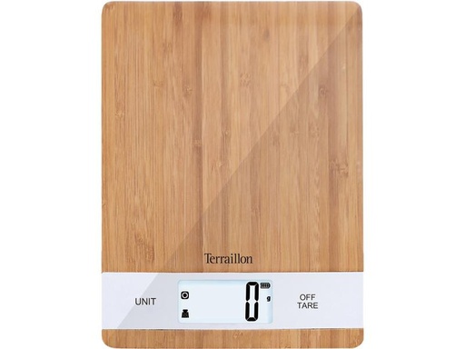 [90287008 1538807] Terralion Küchenwaage Bamboo USB Braun