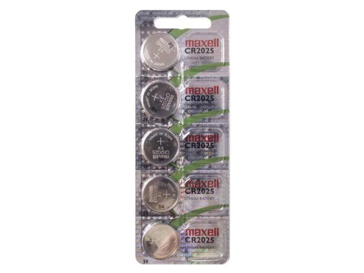 [90048330 920145] Maxell Europe LTD. Knopfzelle CR2025 5 Stück