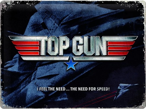 [90287291 1540292] Nostalgic Art Schild Top Gun 30 cm x 40 cm, Metall