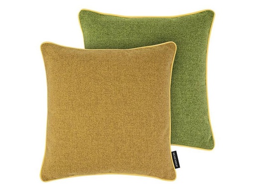 [90287428 1542138] Remember Kissen Peanut 45 x 45 cm, Senfgelb/Grün