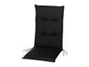 COCON Stuhlauflage Hochlehner Outdoor 118 x 50 x 5 cm, Schwarz
