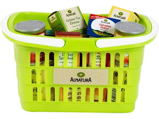 [90287683 1530497] Klein-Toys Spiel-Lebensmittel Alnatura Einkaufskorb gefüllt