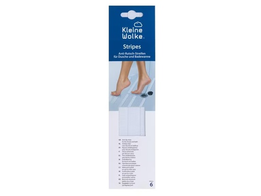 [90287771 1535973] Kleine Wolke Antirutsch-Sticker Streifen 6 Stück, Transparent