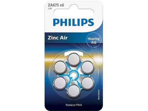 [90287811 1476089] Philips Knopfzelle Hörgerätbatterie ZA675 1 Stück