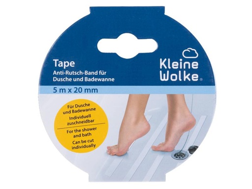 [90287815 1535976] Kleine Wolke Antirutsch-Sticker Band 1 Rolle, Transparent