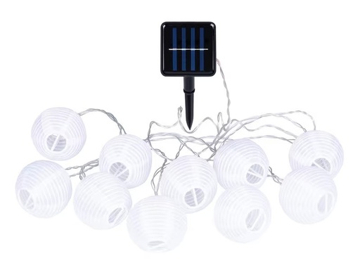 [90288511 1490229] COCON Lichterkette LED Solar, Weiss, 3.7 m