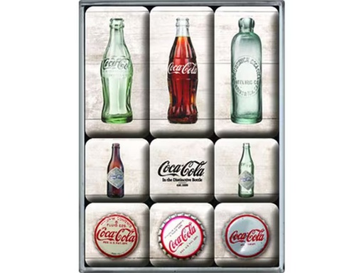 [90288691 1540337] Nostalgic Art Magnet-Set Coca Cola 1 Stück, Mehrfarbig