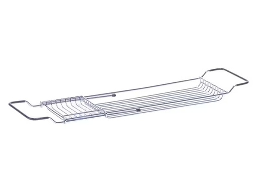 [90288843 1545331] Zeller Present Badewannenablage ausziehbar Silber