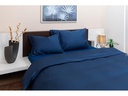 COCON Bettwäsche Satin 160 x 210 / 65 x 100, Marineblau