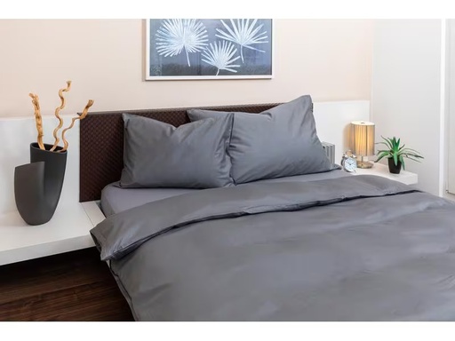 [90289189 1513930] COCON Bettwäsche Satin 200 x 210 / 50 x 70, Graphit