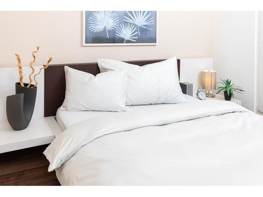 [90289220 1494554] COCON Duvetbezug Satin 160 x 210 cm, Hellgrau