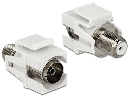 [90048589 498005] Delock Keystone-Modul EC – F, (f-f) flache Montage