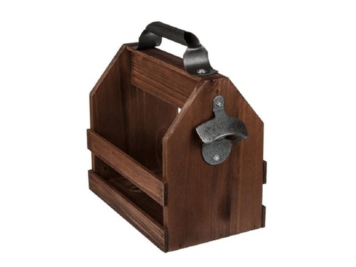 [90289393 1541126] Partyartikel Partyaccessoire Flaschenhalter aus Holz