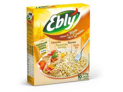 [90289412 1546430] Ebly Weizen &amp; Korn 375 g