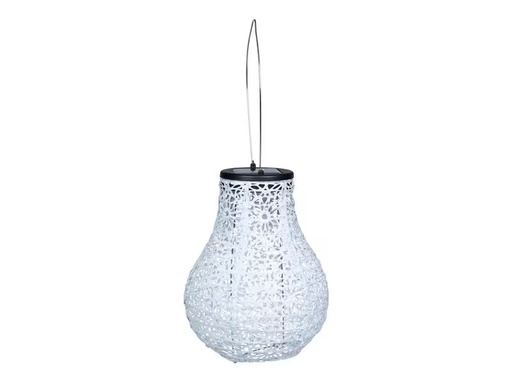 [90289492 1466242] COCON Lampion LED Solar Birne, Hellgrau