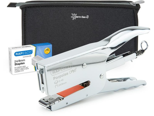 [90289561 1485095] Rapesco Heftzange Germ-Savvy One 45 Seiten, Chrom