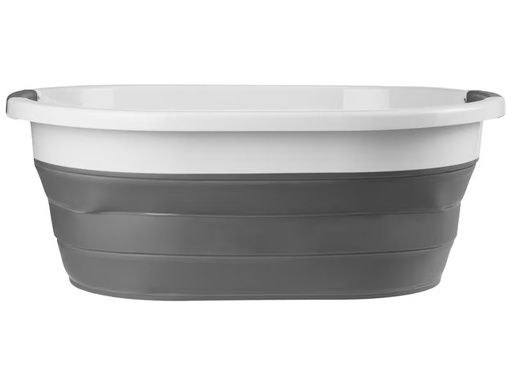 [90289636 1455087] FTM Wäschekorb  36 l, Grau/Weiss