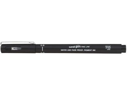 [90048627 779976] Uni Fineliner PIN 0.8 mm, Schwarz