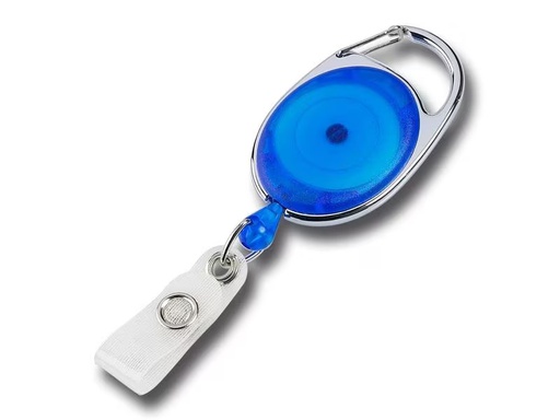 [90289742 1547113] Diverse Ausweishalter Ovale Jojo 63 Blau, 10 Stück
