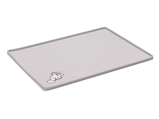 [90290143 1541734] Simon's Cat Napfunterlage 40 x 30 x 1 cm, Hellgrau