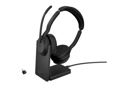 [90290286 1547416] Jabra Headset Evolve2 55 Duo MS, USB-C, inkl. Ladestation