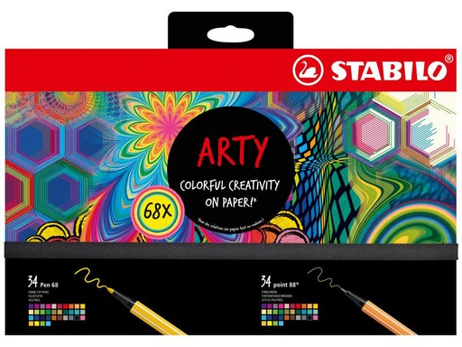 [90290334 1535904] STABILO Pen 68 &amp; Point 88 ARTY 68er Set