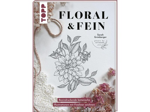 [90290611 1544990] Frechverlag Malbuch Floral und Fein 120 Seiten