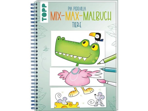 [90290616 1544985] Frechverlag Malbuch Mix-Max Tiere 48 Seiten