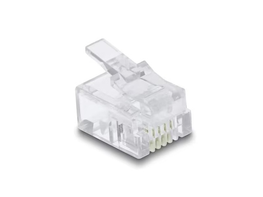 [90290673 1548295] Delock Stecker RJ11 100 Stück, Transparent