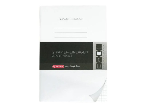 [90048729 1128856] Herlitz Notizblock A4, Kariert, 2x40 Blatt