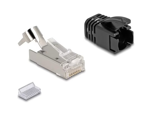 [90290745 1548298] Delock Stecker RJ45, S/FTP, Cat.8.1 25 Stück, Transparent