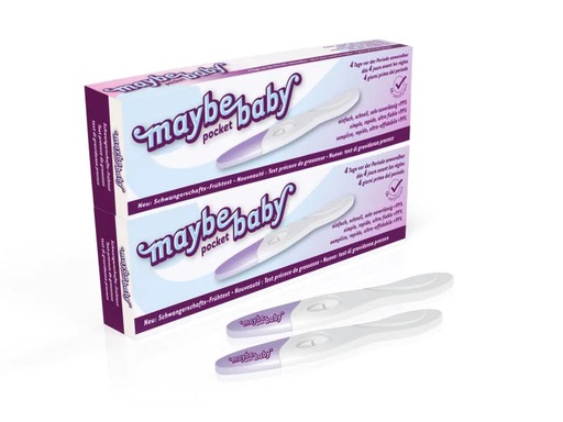 [90004852 749737] maybe-baby Schwangerschaftstest Pocket Frühtest 2er Pack