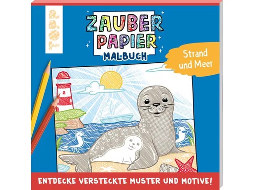 [90290749 1545005] Frechverlag Malbuch Zauberpapier Strand und Meer 48 Seiten