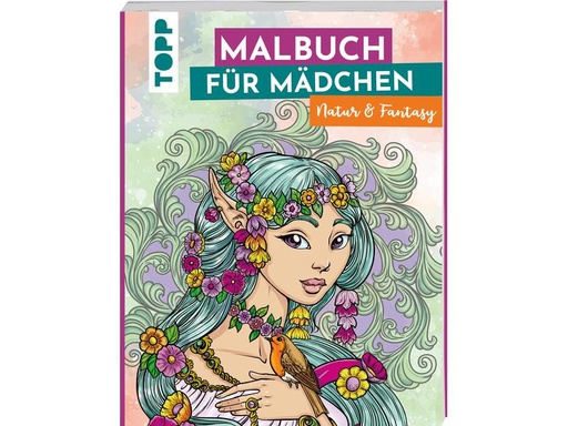 [90290798 1544988] Frechverlag Malbuch für Mädchen Natur und Fantasy 96 Seiten