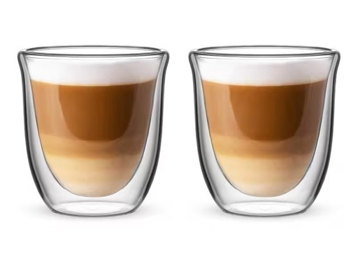 [90291001 1538856] Bialetti Cappuccino Becher Firenze 200 ml, 1 Stück, Transparent