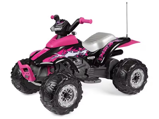 [90291152 1545179] PegPerego Quad Corral T-Rex 330W 12 V Pink